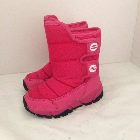 Ubfen Pink Boots Snow boots Girls Winter Warm Waterproof Outdoor Slip Resistant - Picture 8 of 12